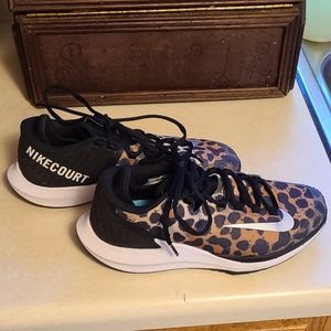Nike Court Air Zoom Zero leopard/ cheetah print tennis shoes